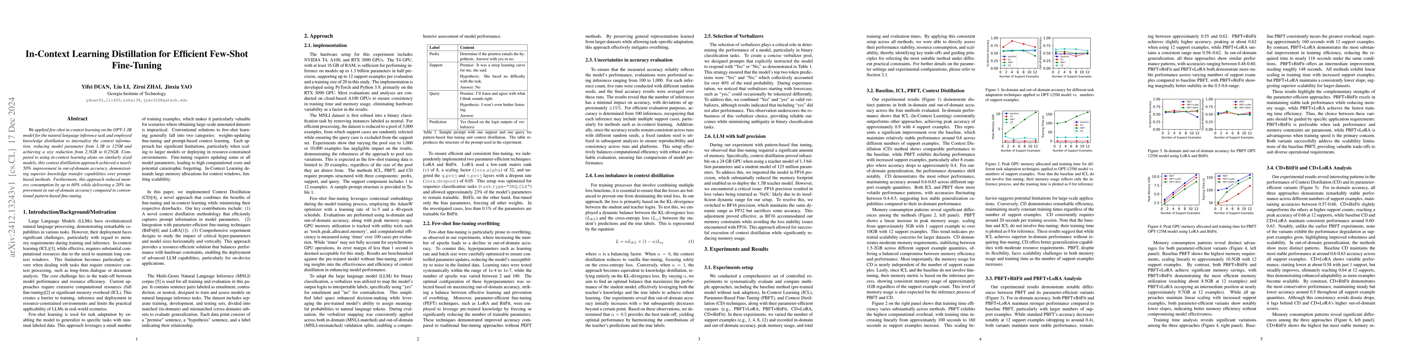 Thumbnail for In-Context Learning Distillation for Efficient Few-Shot Fine-Tuning