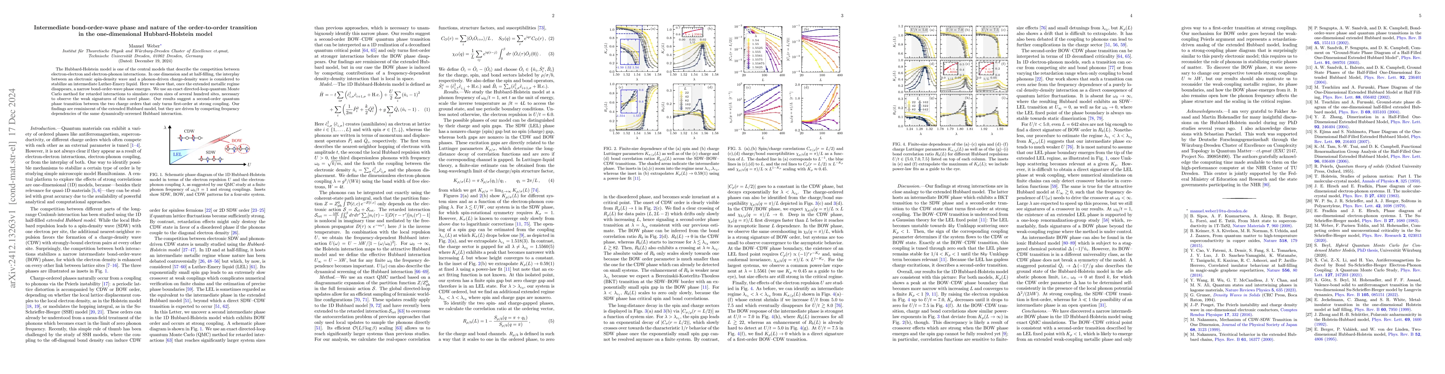 Thumbnail for Intermediate bond-order-wave phase and nature of the order-to-order
  transition in the one-dimensional Hubbard-Holstein model