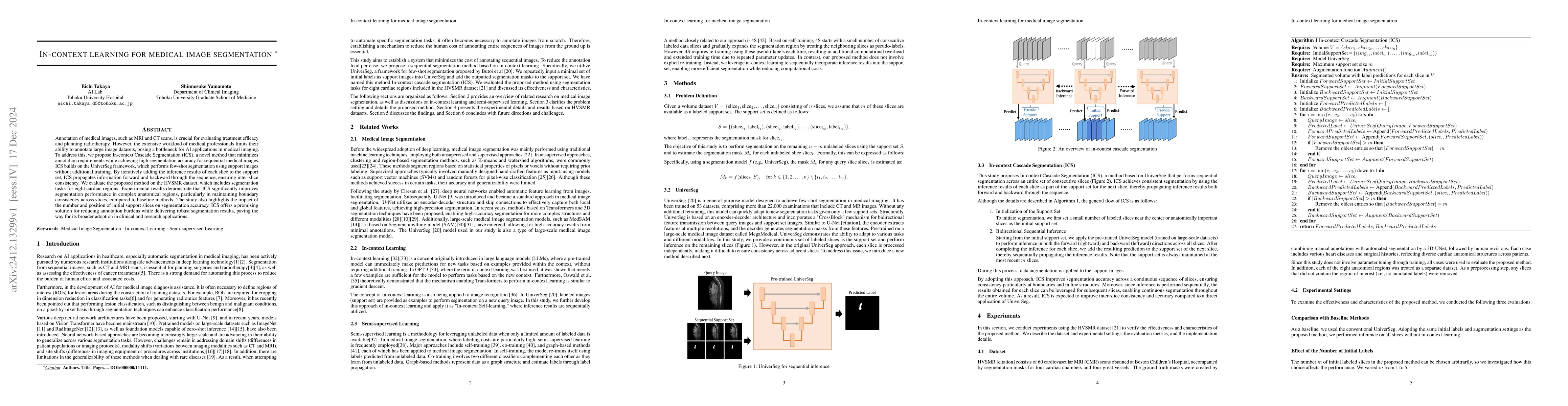 Thumbnail for In-context learning for medical image segmentation