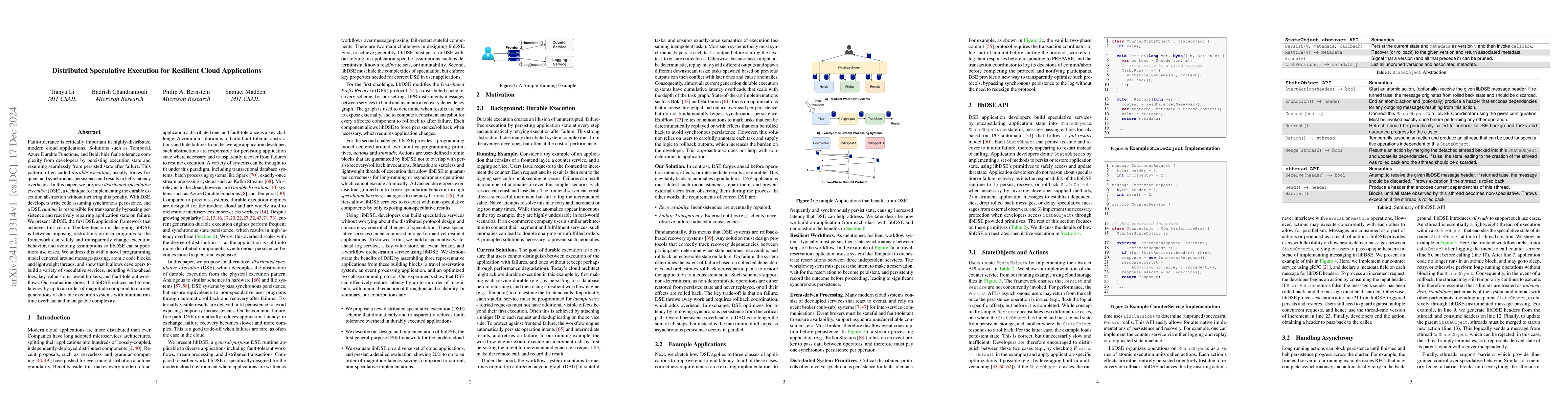 Thumbnail for Distributed Speculative Execution for Resilient Cloud Applications