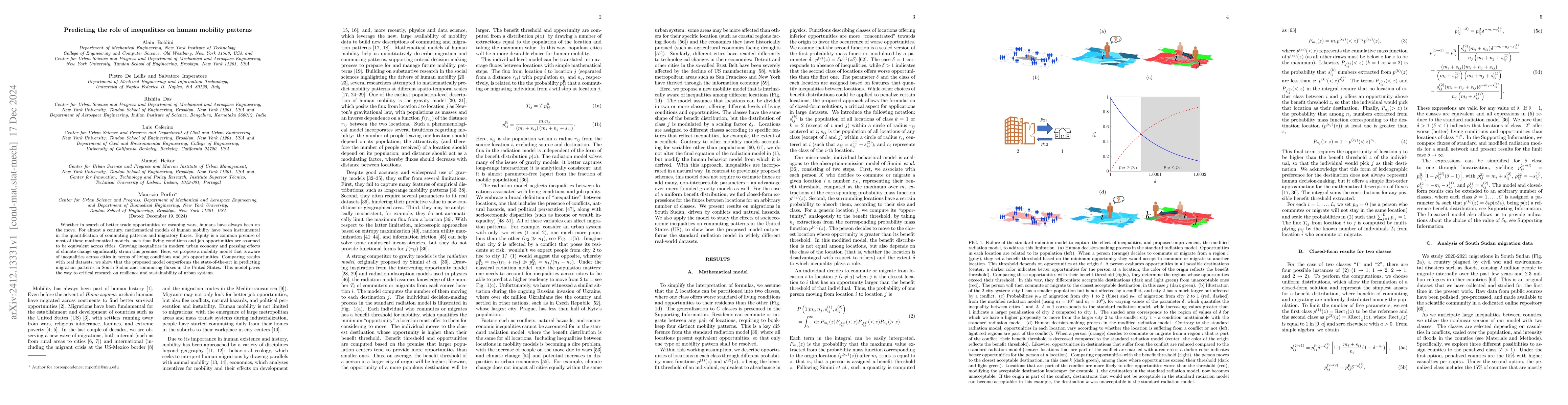Thumbnail for Predicting the role of inequalities on human mobility patterns