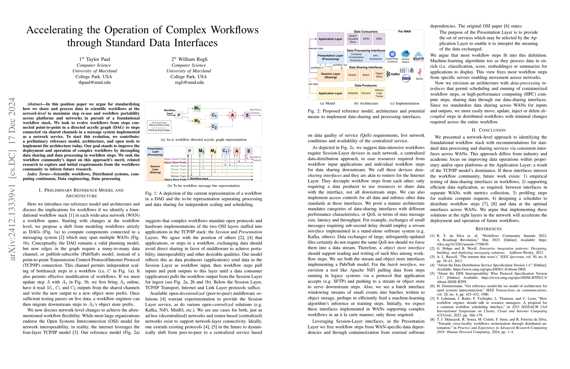 Thumbnail for Accelerating the Operation of Complex Workflows through Standard Data
  Interfaces