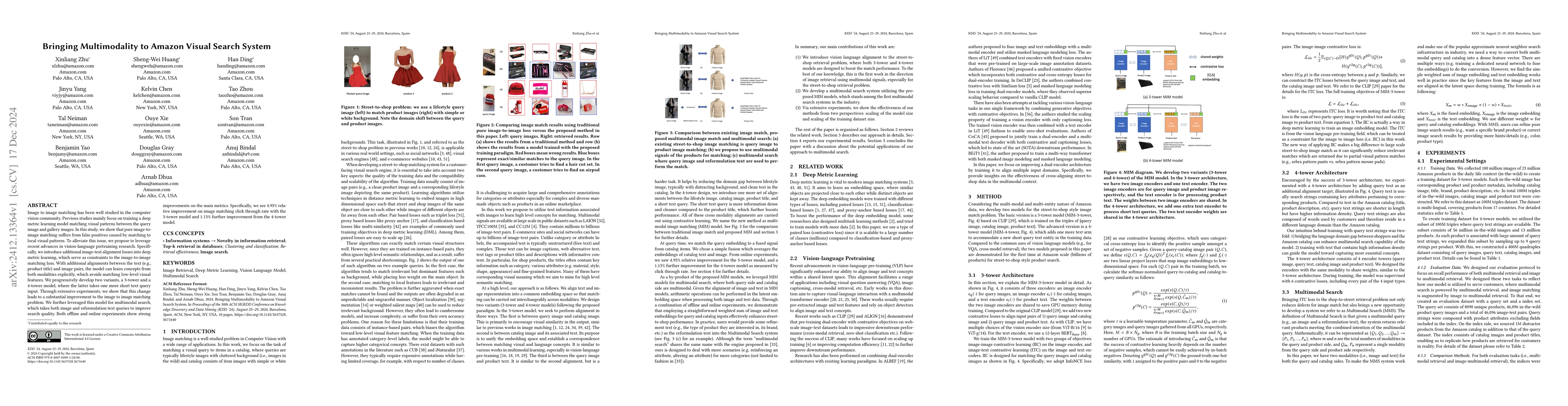 Thumbnail for Bringing Multimodality to Amazon Visual Search System