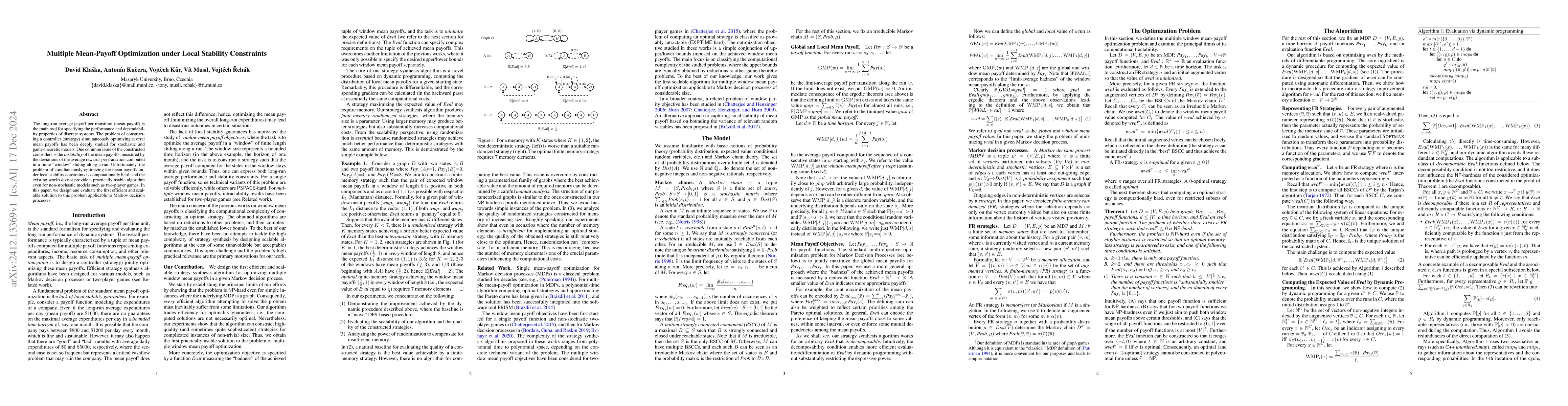 Thumbnail for Multiple Mean-Payoff Optimization under Local Stability Constraints
