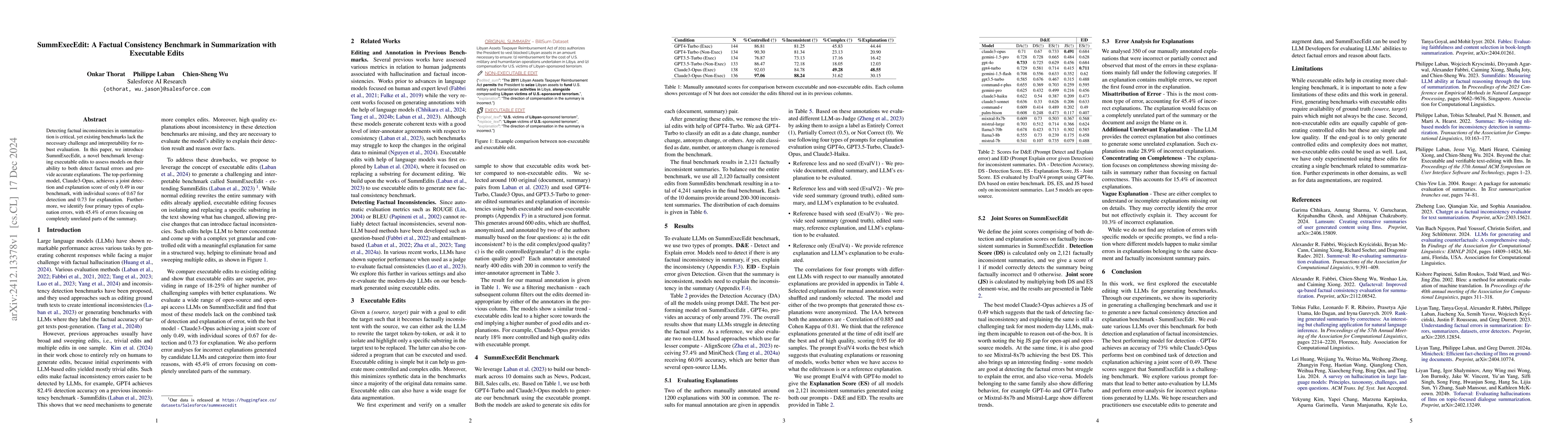 Thumbnail for SummExecEdit: A Factual Consistency Benchmark in Summarization with
  Executable Edits