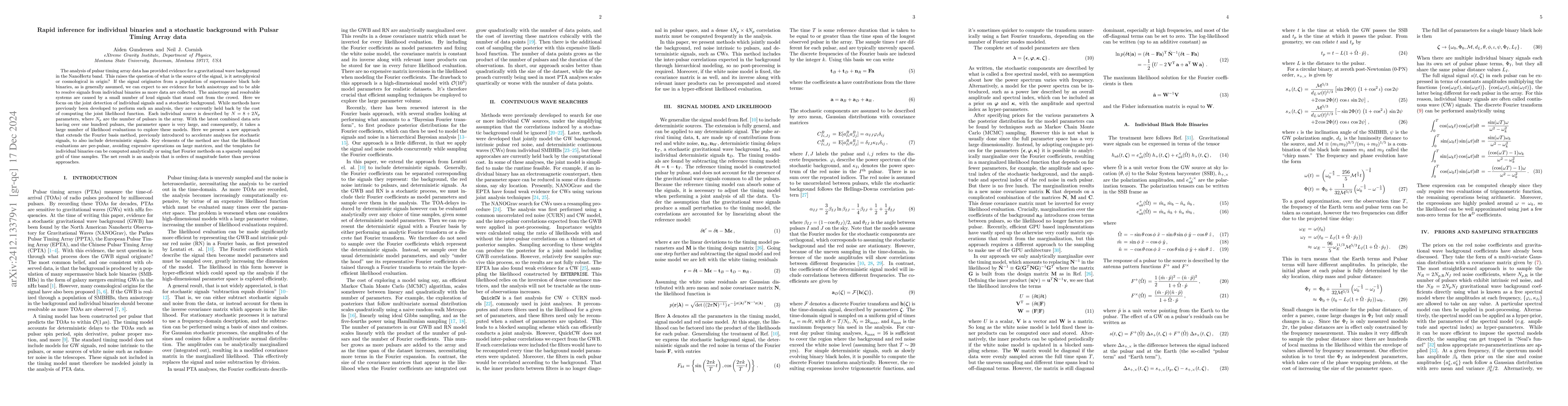 Thumbnail for Rapid inference for individual binaries and a stochastic background with
  Pulsar Timing Array data