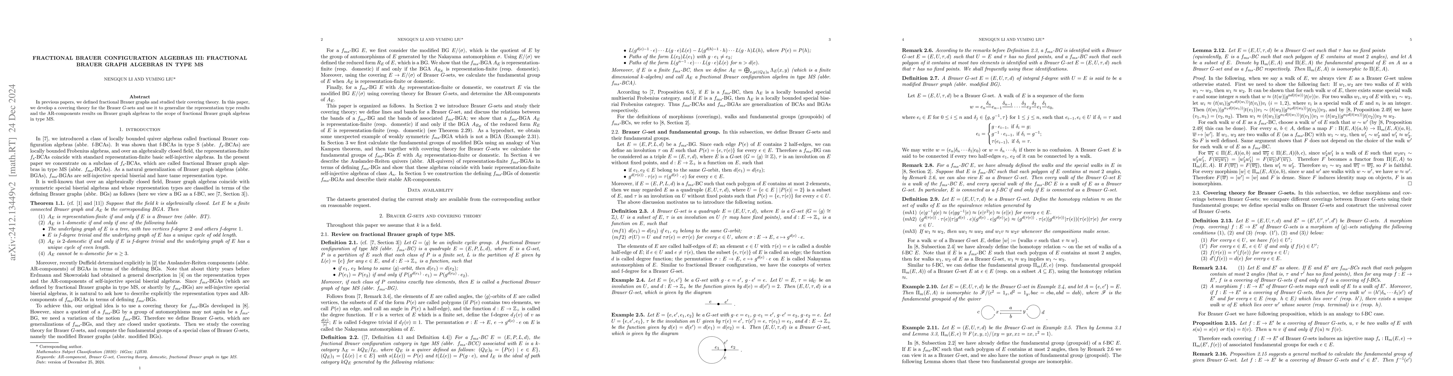 Thumbnail for Fractional Brauer configuration algebras III: fractional Brauer graph
  algebras in type MS
