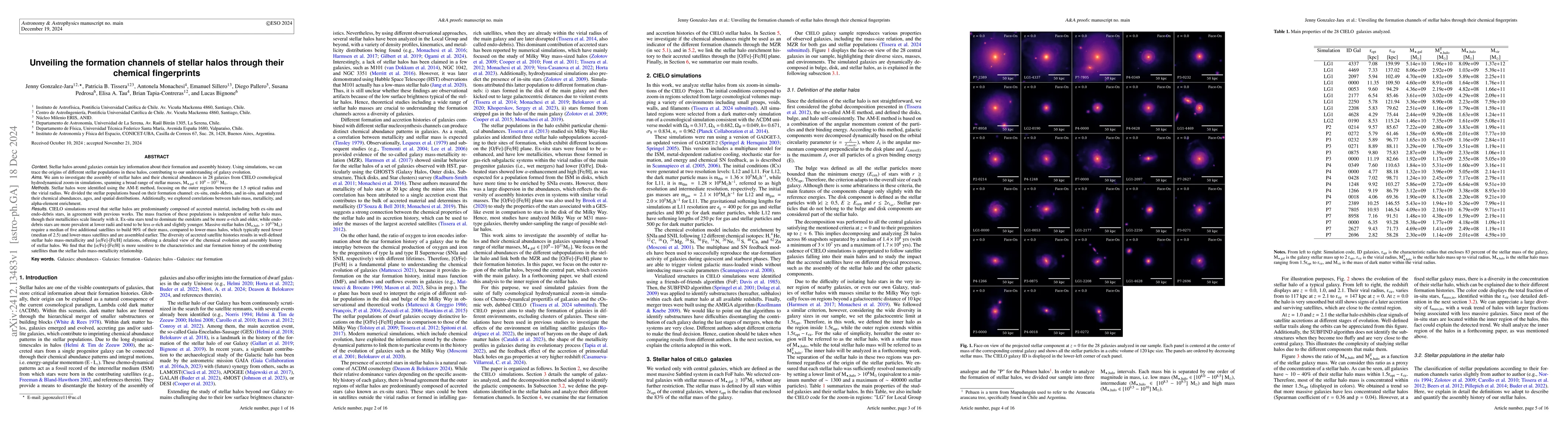 Thumbnail for Unveiling the formation channels of stellar halos through their chemical
  fingerprints