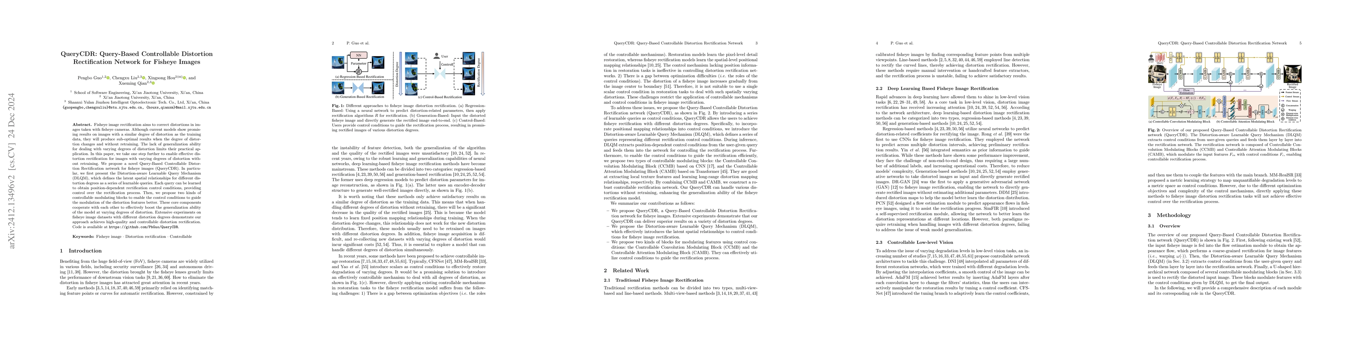 Thumbnail for QueryCDR: Query-Based Controllable Distortion Rectification Network for
  Fisheye Images