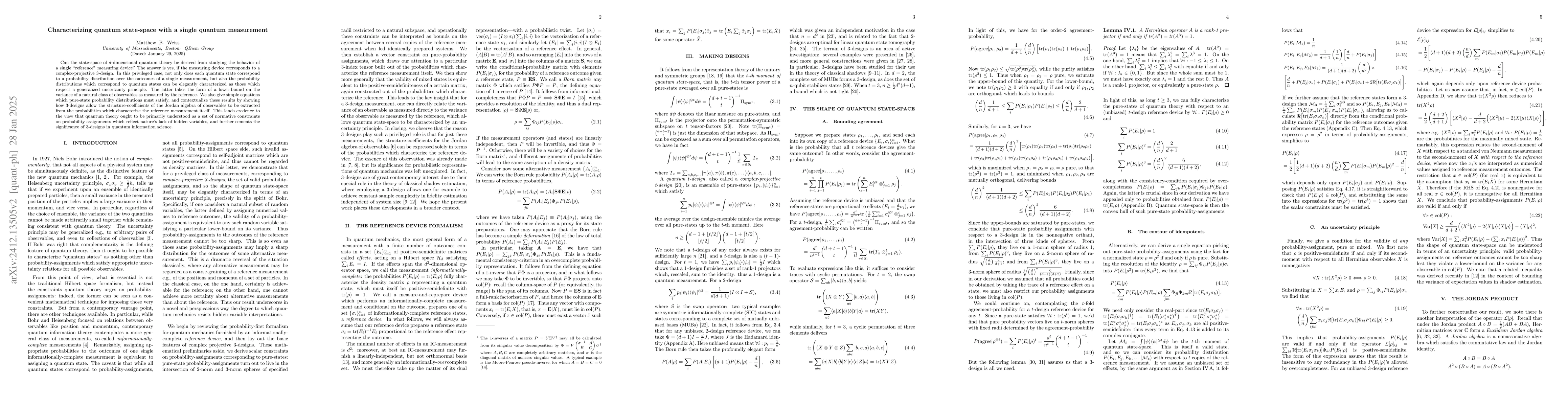 Thumbnail for Characterizing quantum state-space with a single quantum measurement