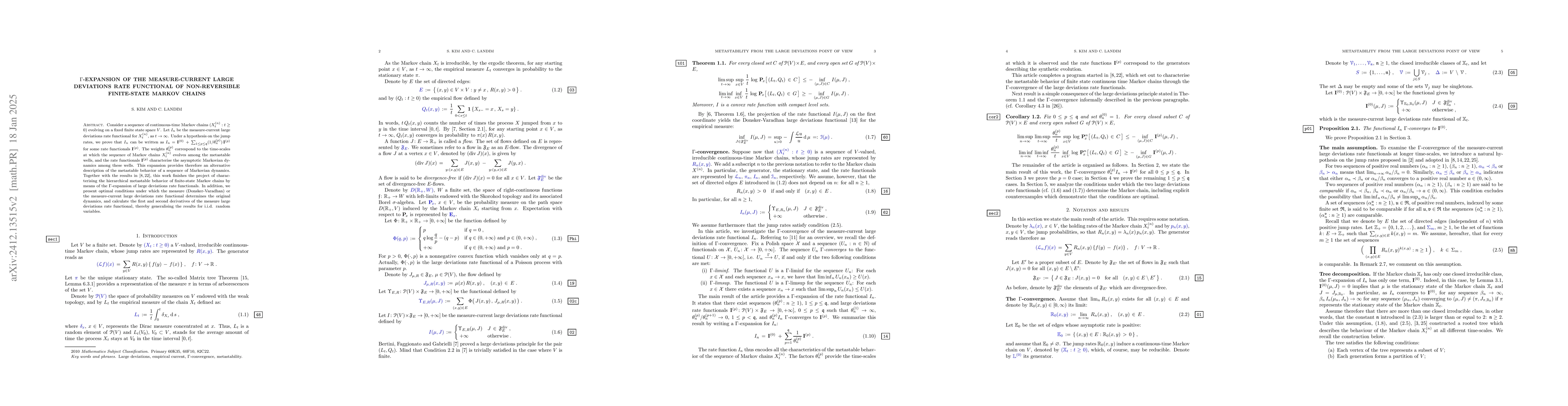 Thumbnail for $Γ$-expansion of the measure-current large deviations rate
  functional of non-reversible finite-state Markov chains