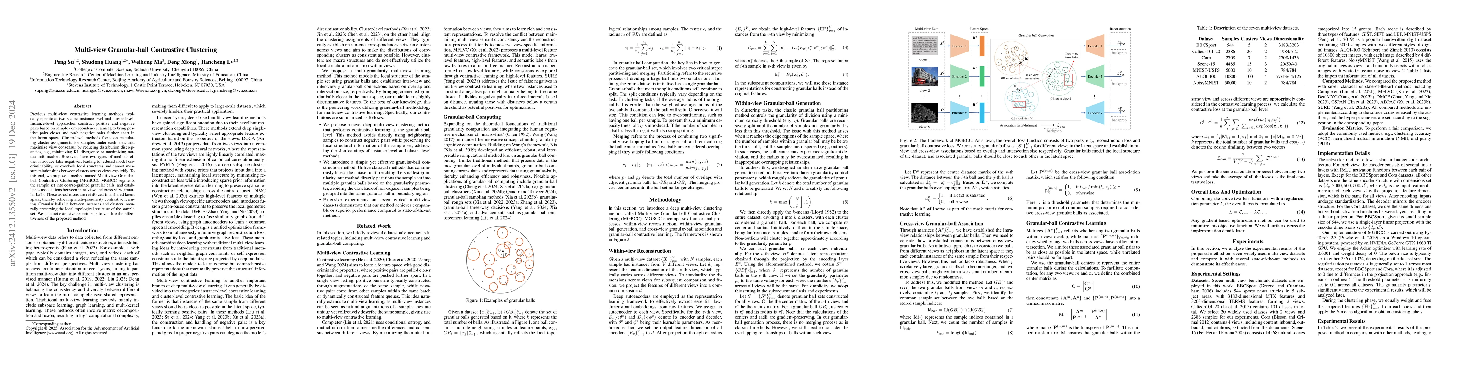 Thumbnail for Multi-view Granular-ball Contrastive Clustering