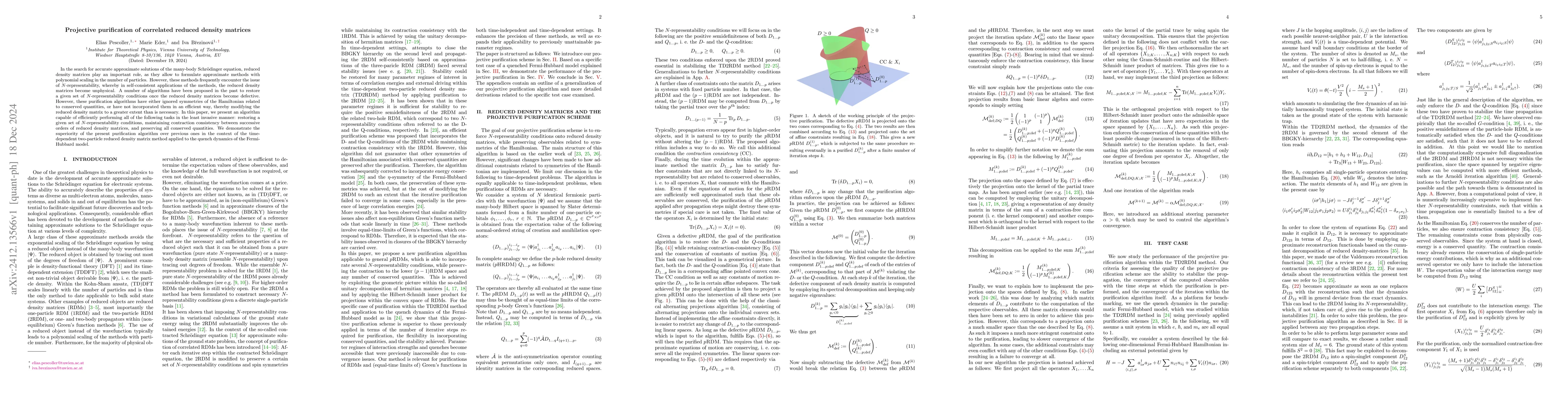 Thumbnail for Projective purification of correlated reduced density matrices