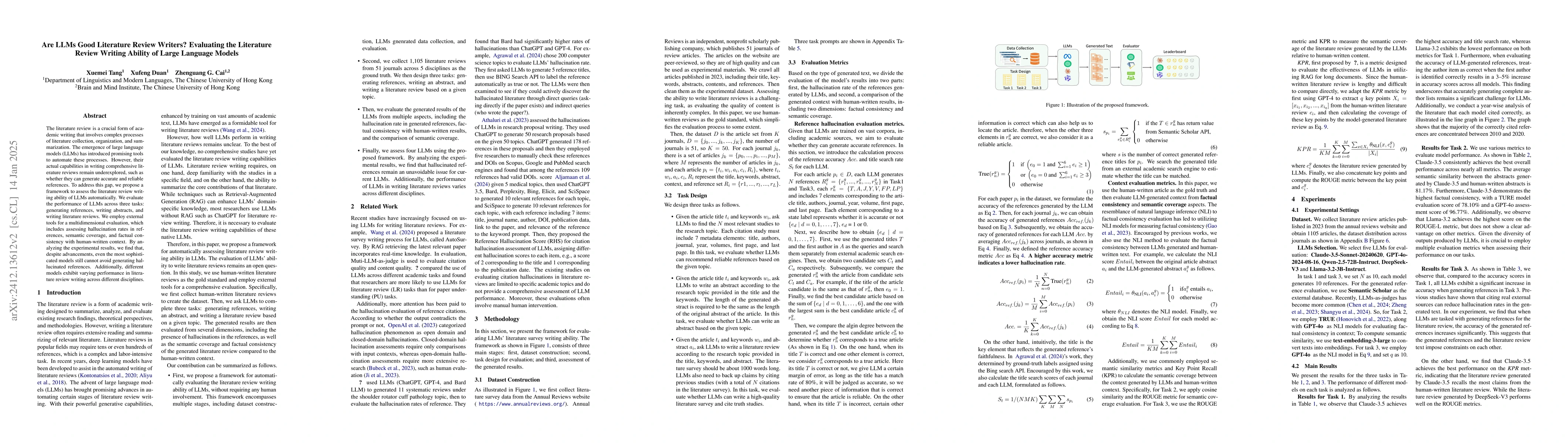 Thumbnail for Are LLMs Good Literature Review Writers? Evaluating the Literature
  Review Writing Ability of Large Language Models