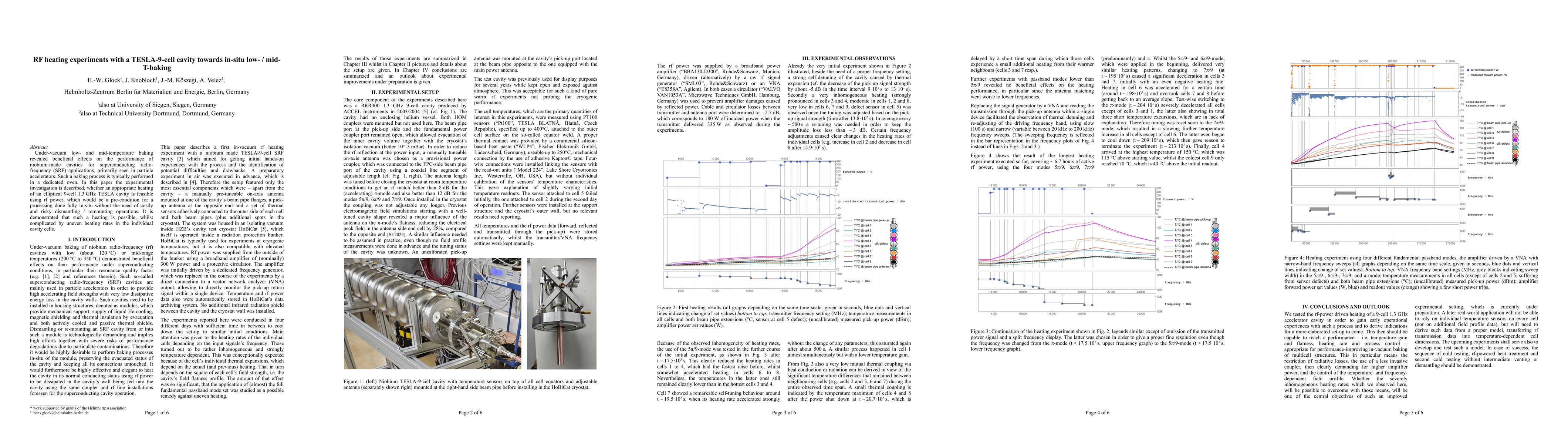 Thumbnail for RF heating experiments with a TESLA-9-cell cavity towards in-situ low- /
  mid-T-baking