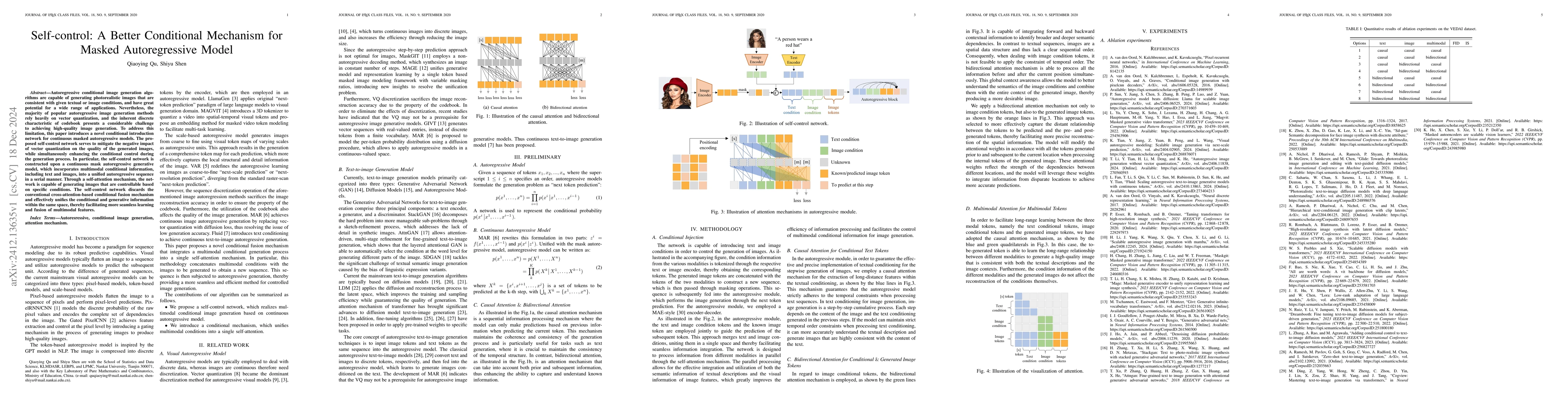 Thumbnail for Self-control: A Better Conditional Mechanism for Masked Autoregressive
  Model