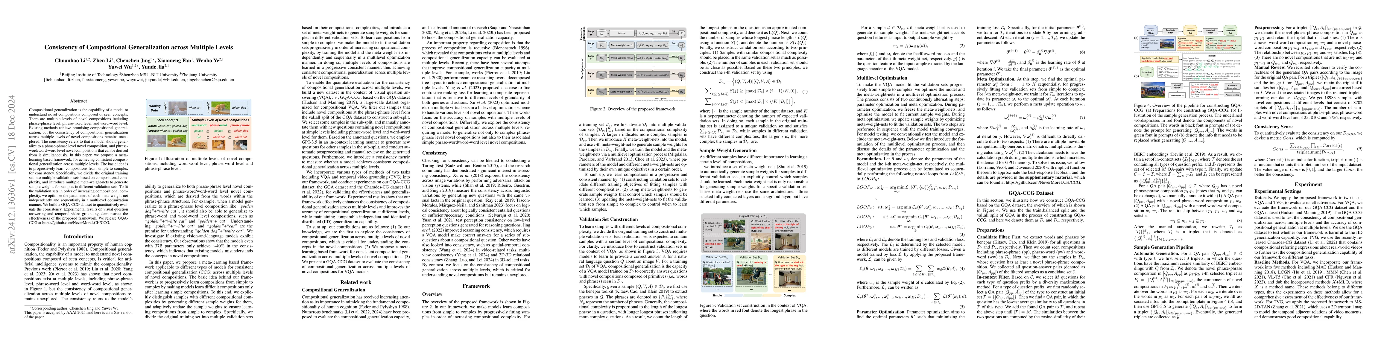 Thumbnail for Consistency of Compositional Generalization across Multiple Levels