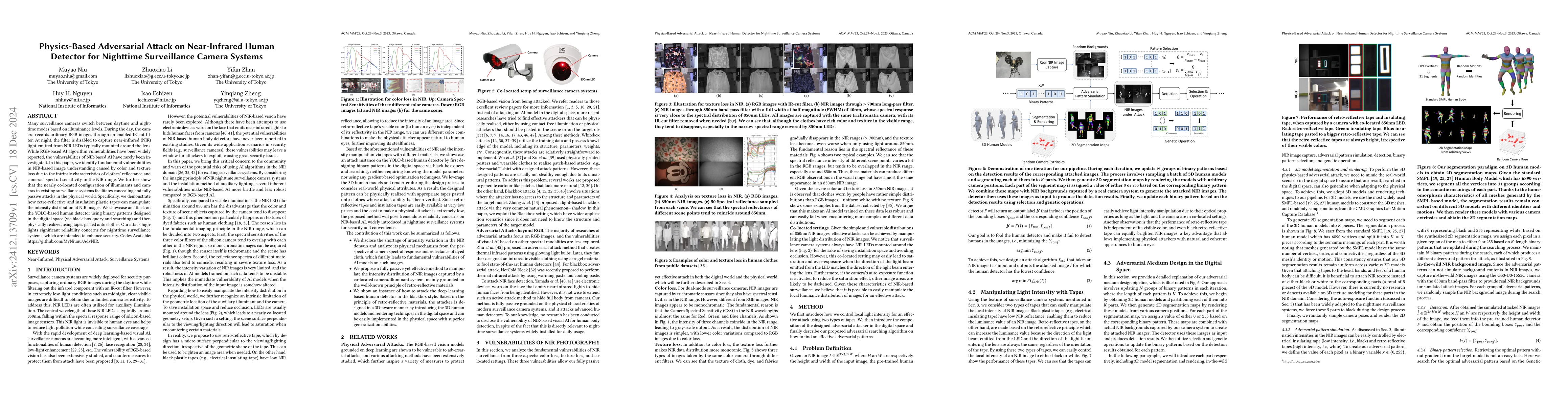 Thumbnail for Physics-Based Adversarial Attack on Near-Infrared Human Detector for
  Nighttime Surveillance Camera Systems