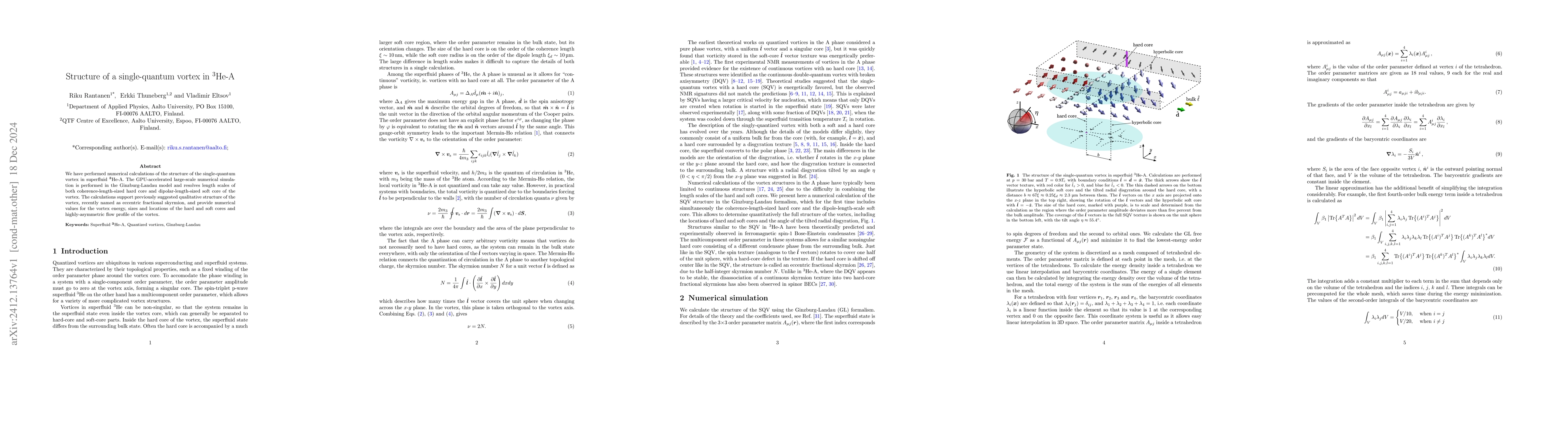 Thumbnail for Structure of a single-quantum vortex in $^3$He-A