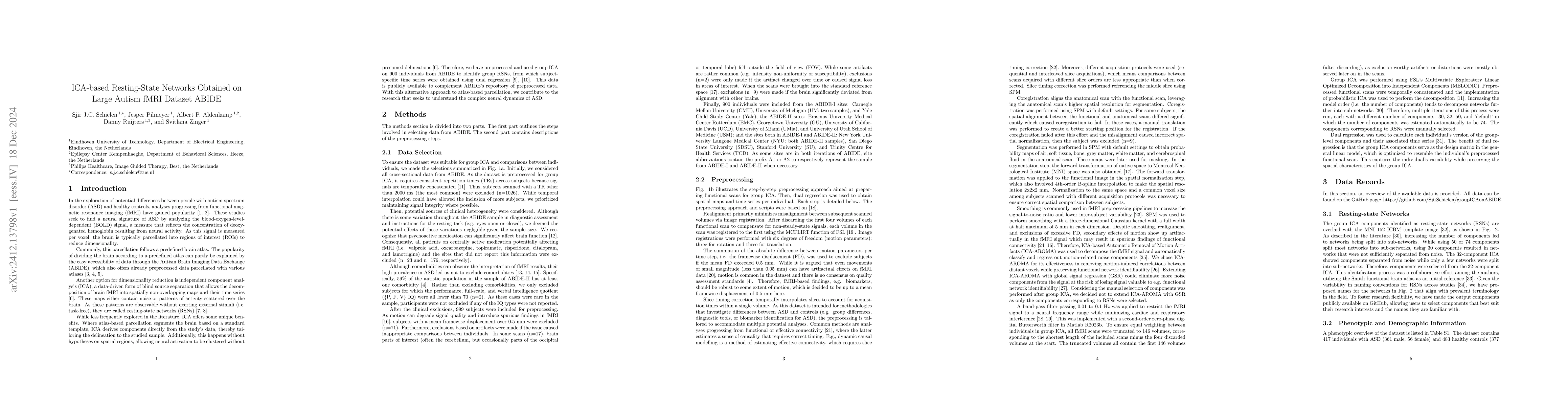 Thumbnail for ICA-based Resting-State Networks Obtained on Large Autism fMRI Dataset
  ABIDE