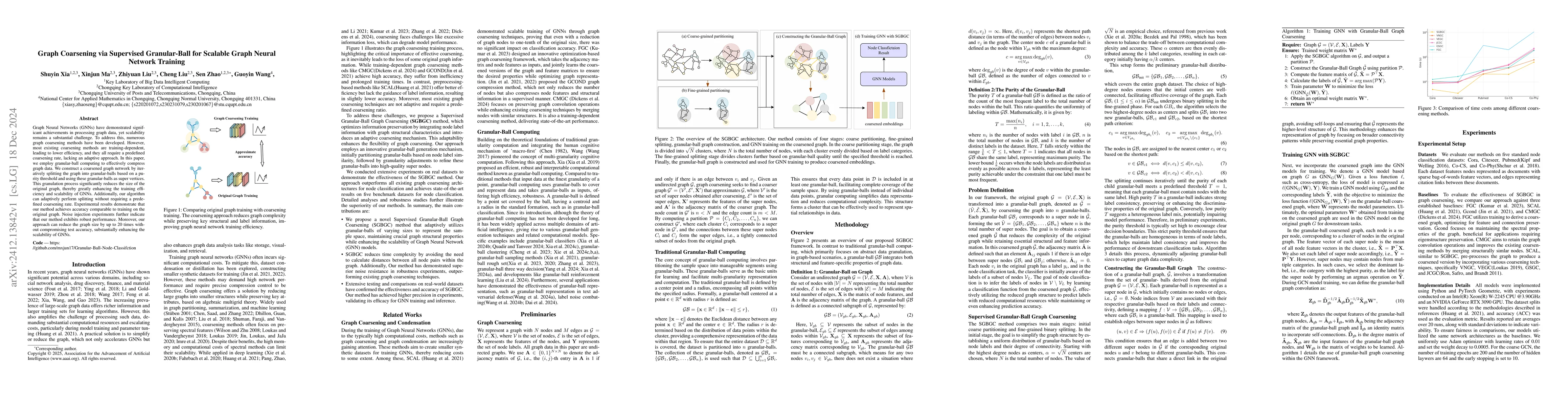 Thumbnail for Graph Coarsening via Supervised Granular-Ball for Scalable Graph Neural
  Network Training