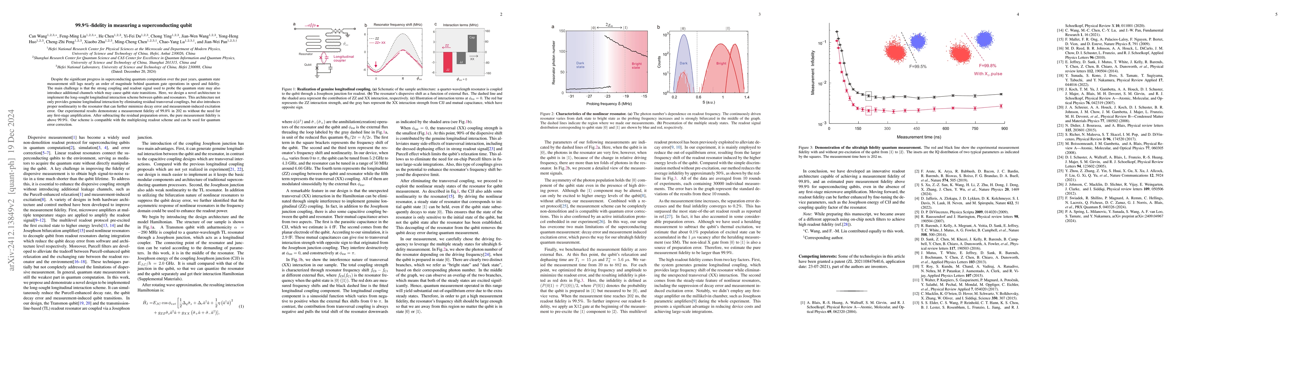 Thumbnail for 99.9%-fidelity in measuring a superconducting qubit