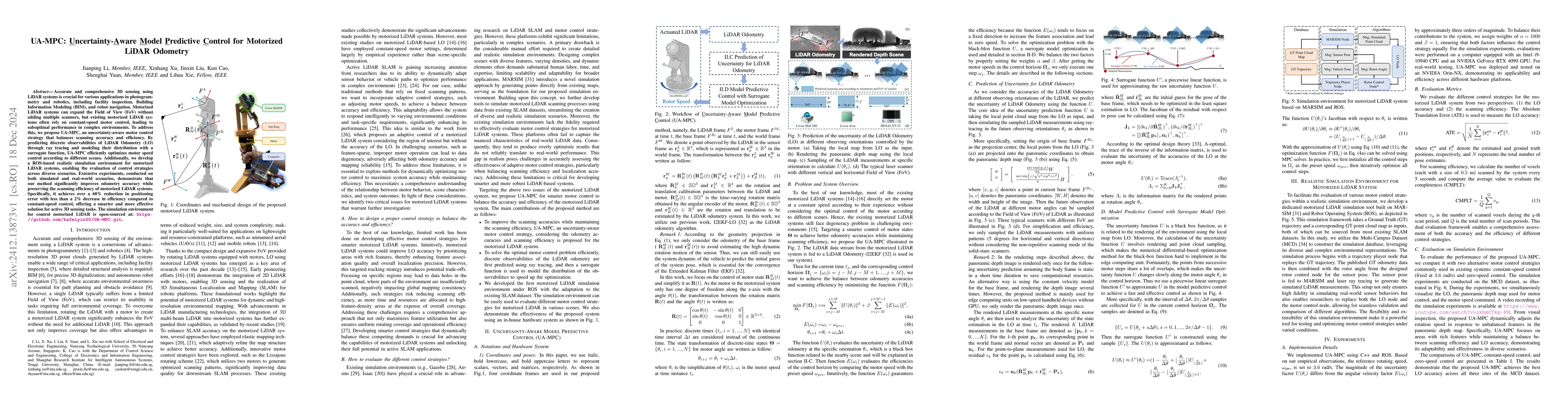 Thumbnail for UA-MPC: Uncertainty-Aware Model Predictive Control for Motorized LiDAR
  Odometry