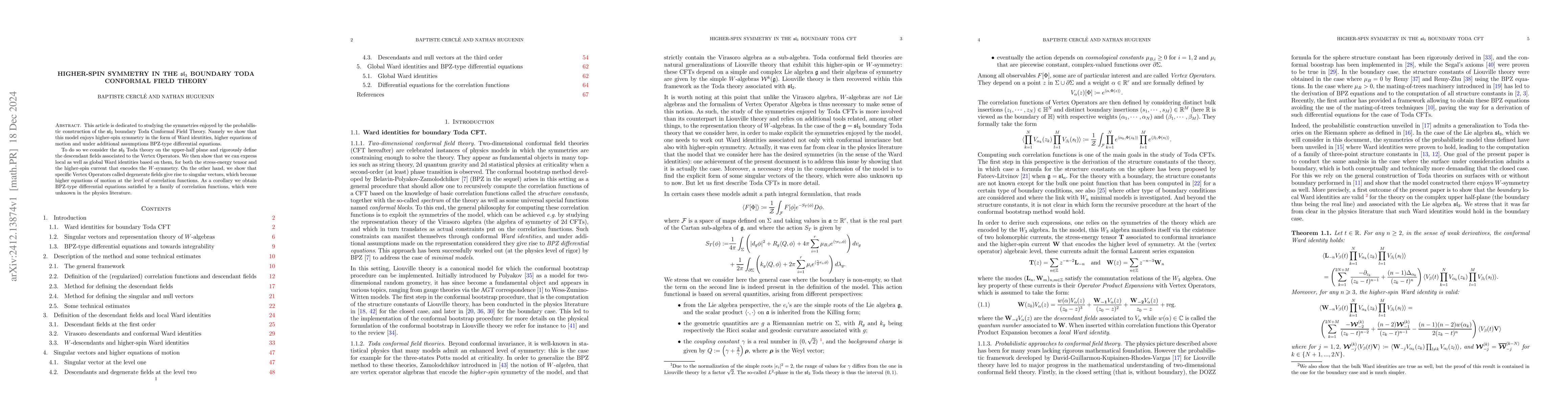 Thumbnail for Higher-spin symmetry in the $\mathfrak{sl}_3$ boundary Toda conformal
  field theory