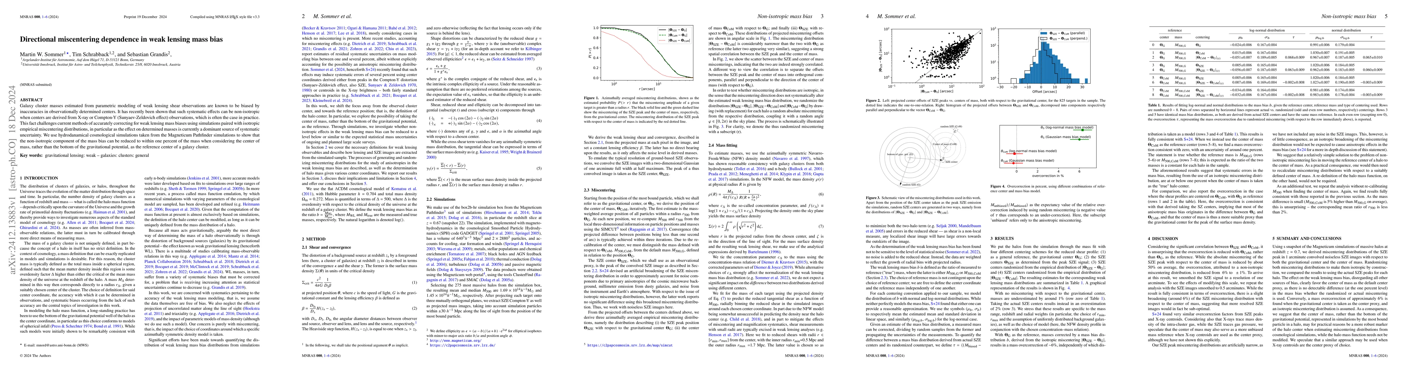 Thumbnail for Directional miscentering dependence in weak lensing mass bias