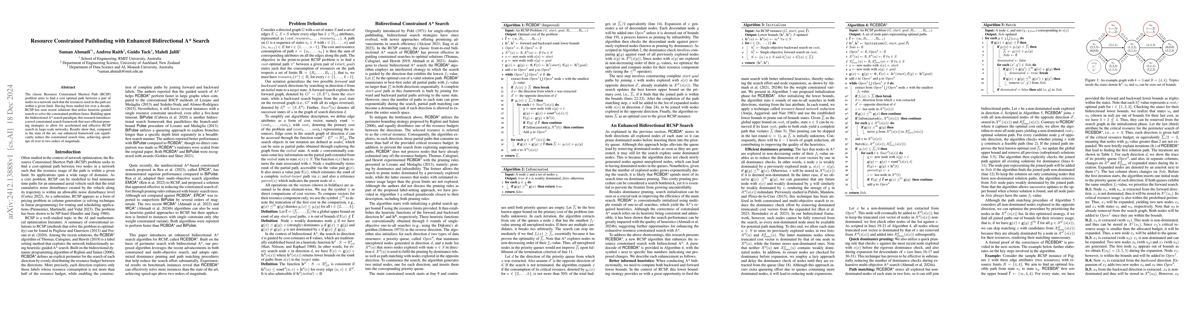 Thumbnail for Resource Constrained Pathfinding with Enhanced Bidirectional A* Search