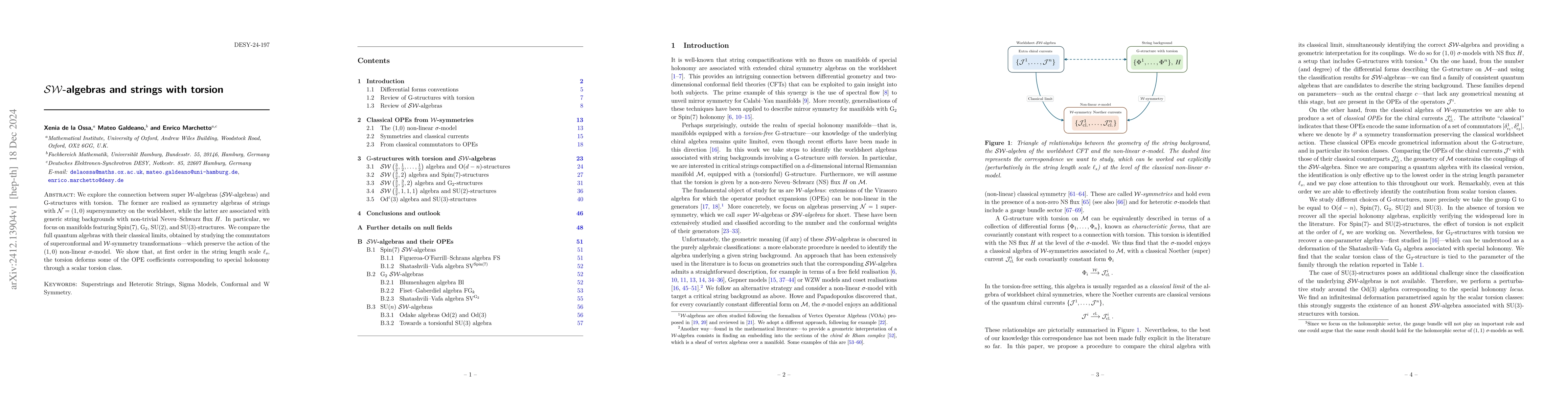 Thumbnail for $\mathcal{SW}$-algebras and strings with torsion