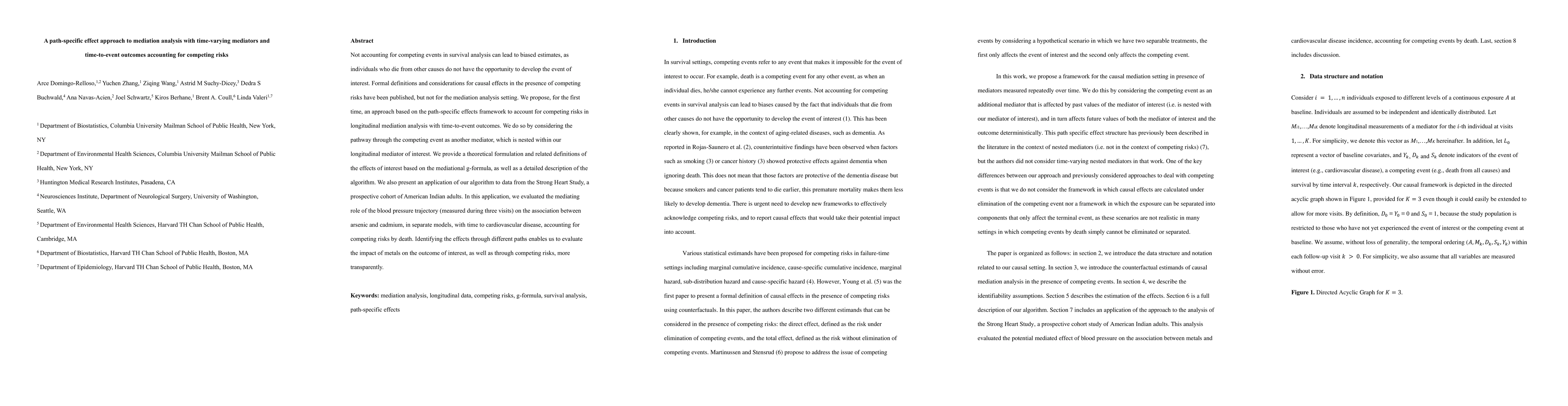 Thumbnail for A path-specific effect approach to mediation analysis with time-varying
  mediators and time-to-event outcomes accounting for competing risks