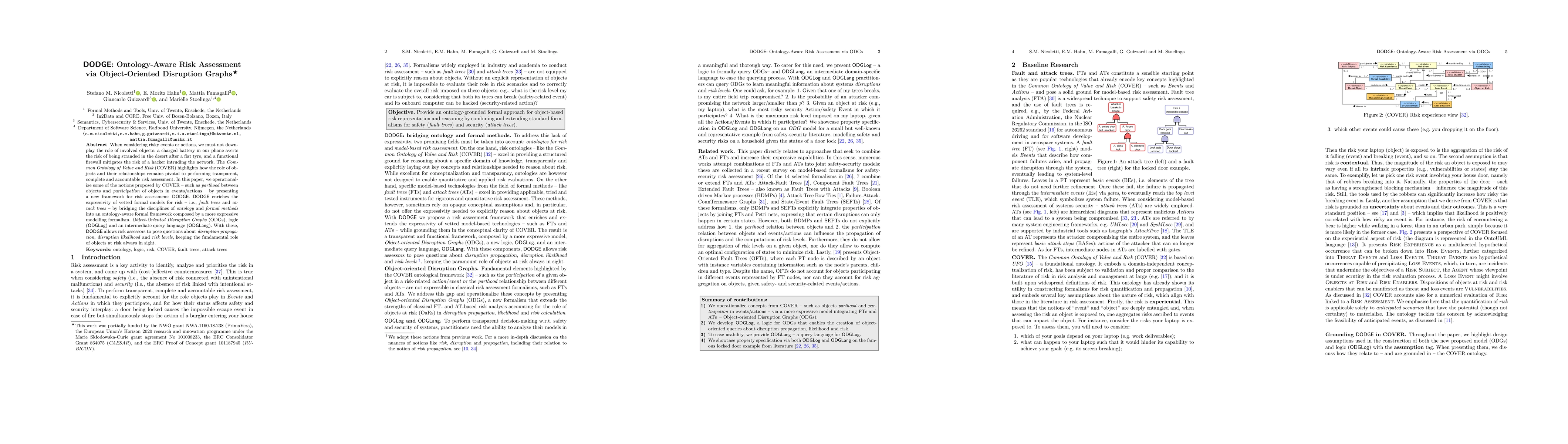 Thumbnail for DODGE: Ontology-Aware Risk Assessment via Object-Oriented Disruption
  Graphs
