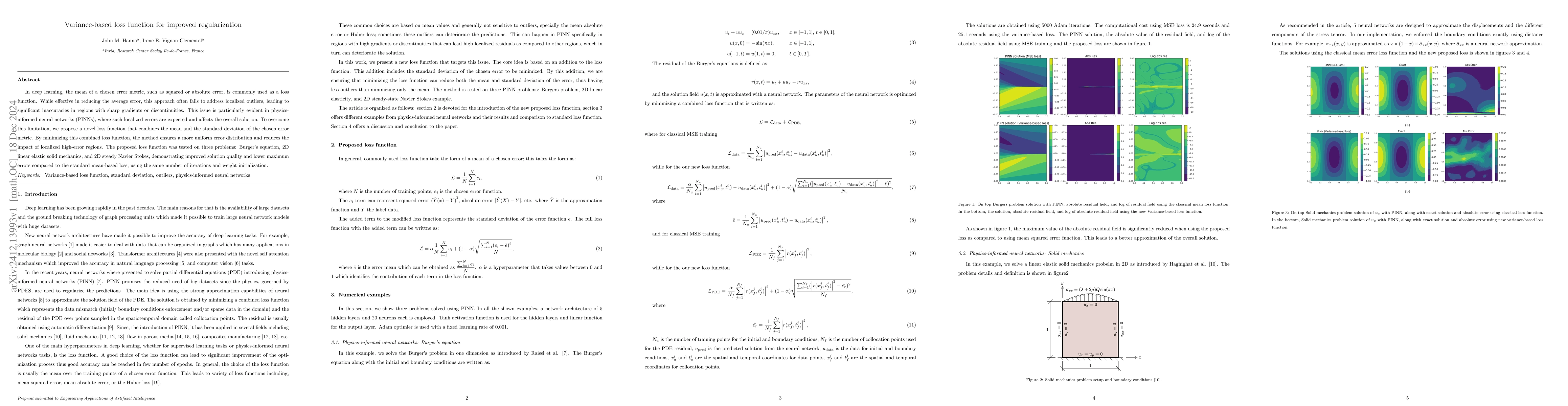 Thumbnail for Variance-based loss function for improved regularization