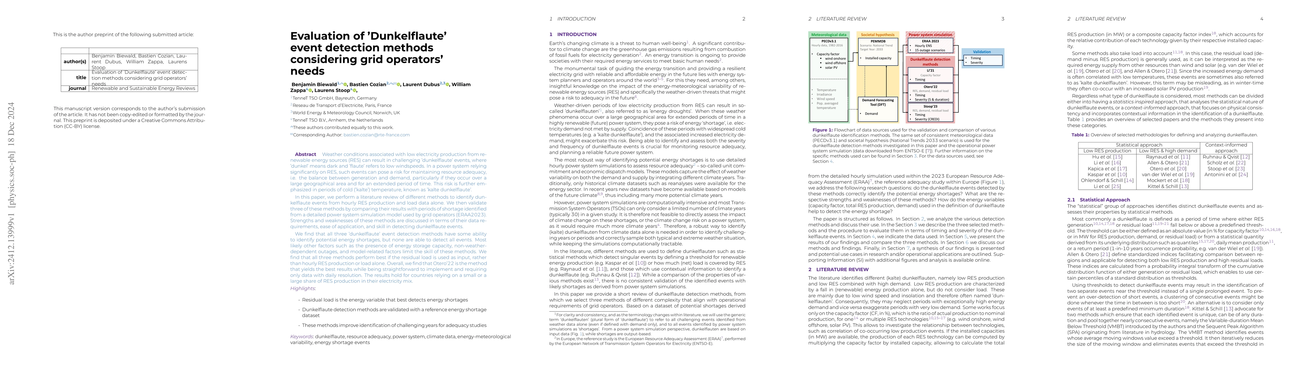 Thumbnail for Evaluation of 'Dunkelflaute' event detection methods considering grid
  operators' needs