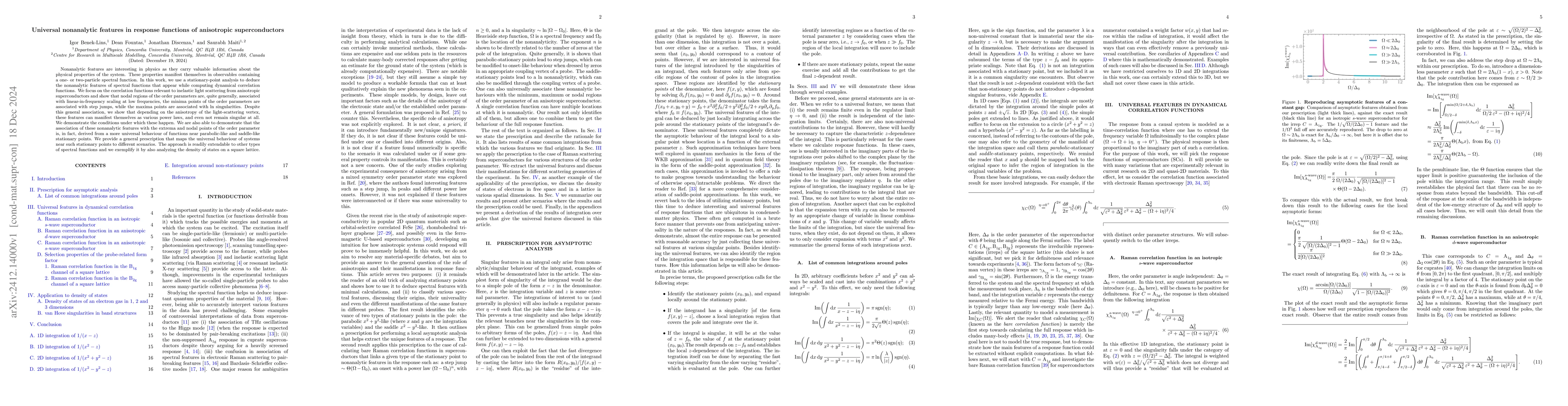 Thumbnail for Universal nonanalytic features in response functions of anisotropic
  superconductors