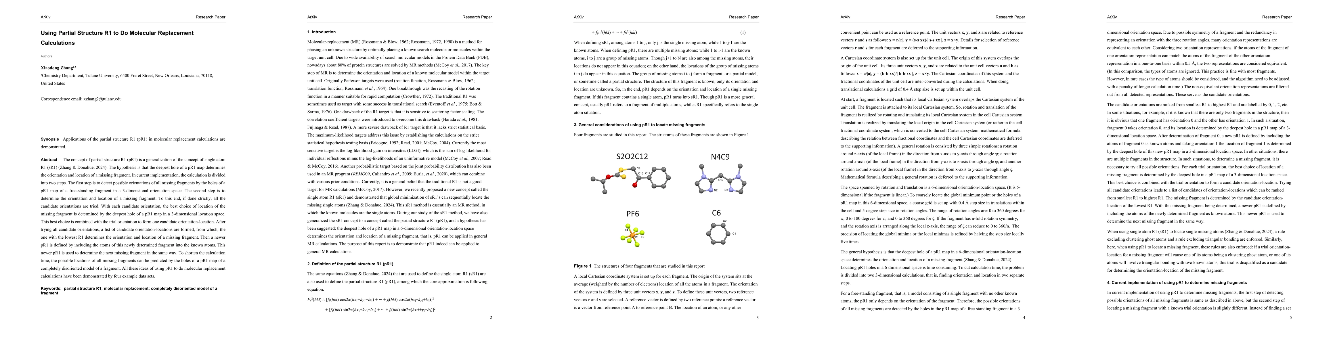 Thumbnail for Using Partial Structure R1 to Do Molecular Replacement Calculations