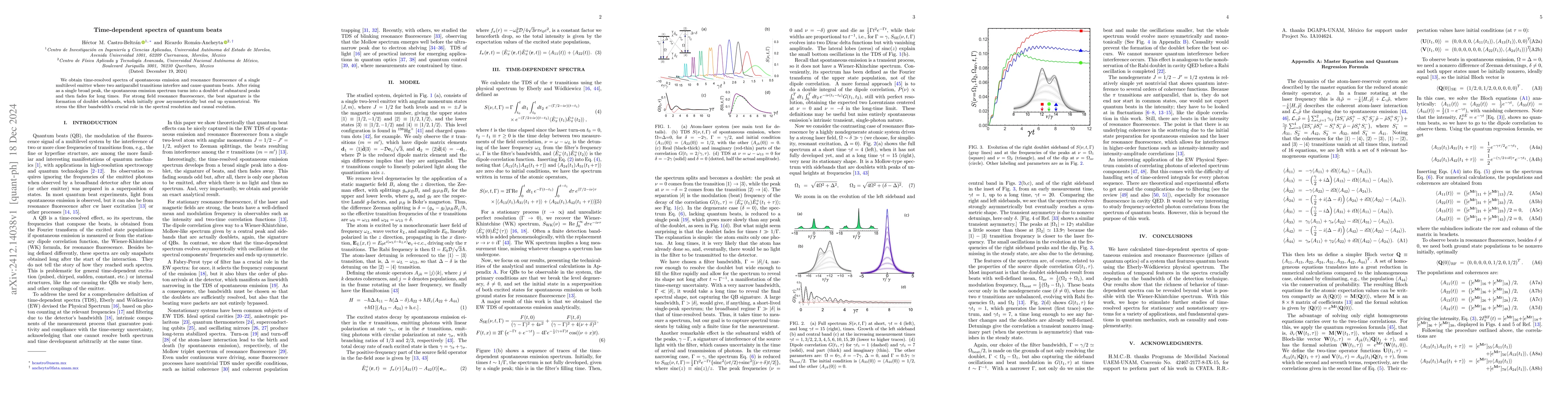 Thumbnail for Time-dependent spectra of quantum beats
