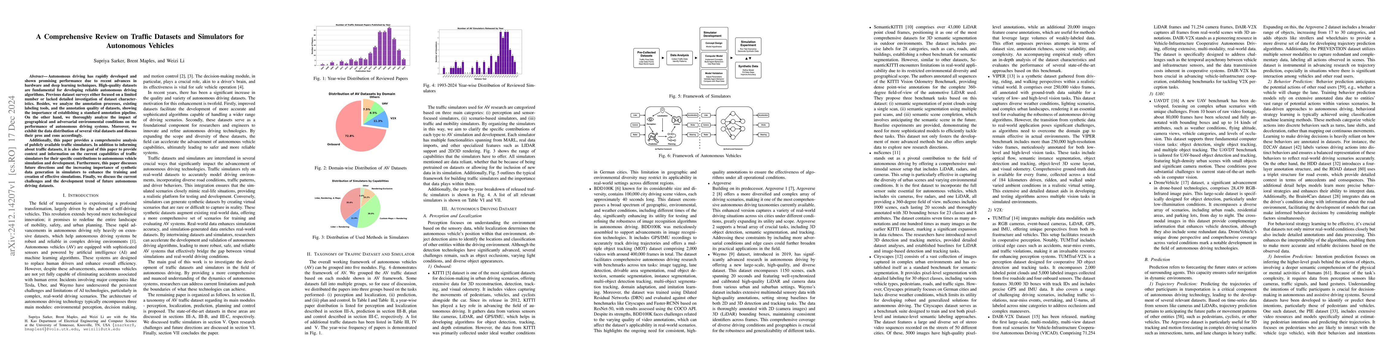 Thumbnail for A Comprehensive Review on Traffic Datasets and Simulators for Autonomous
  Vehicles