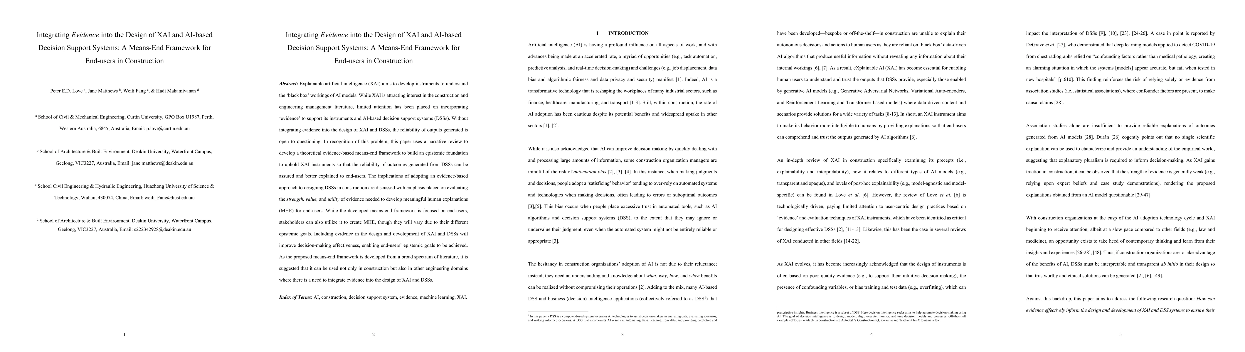 Thumbnail for Integrating Evidence into the Design of XAI and AI-based Decision
  Support Systems: A Means-End Framework for End-users in Construction