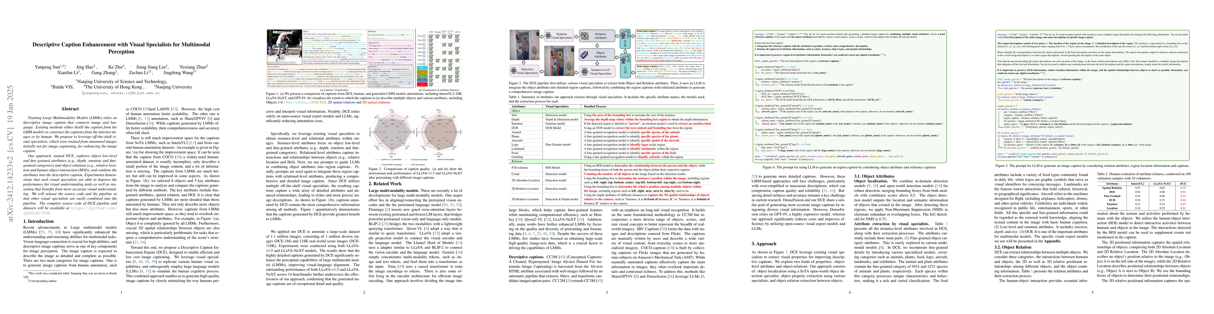 Thumbnail for Descriptive Caption Enhancement with Visual Specialists for Multimodal
  Perception