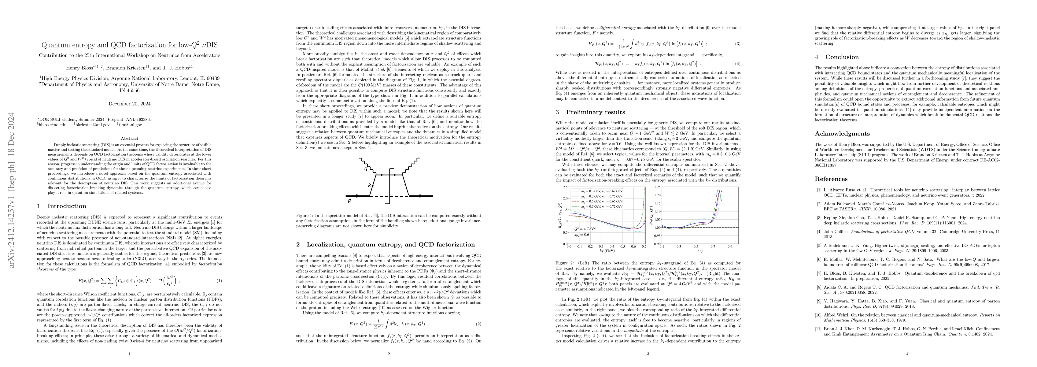 Thumbnail for Quantum entropy and QCD factorization for low-$Q^2$ $ν$DIS