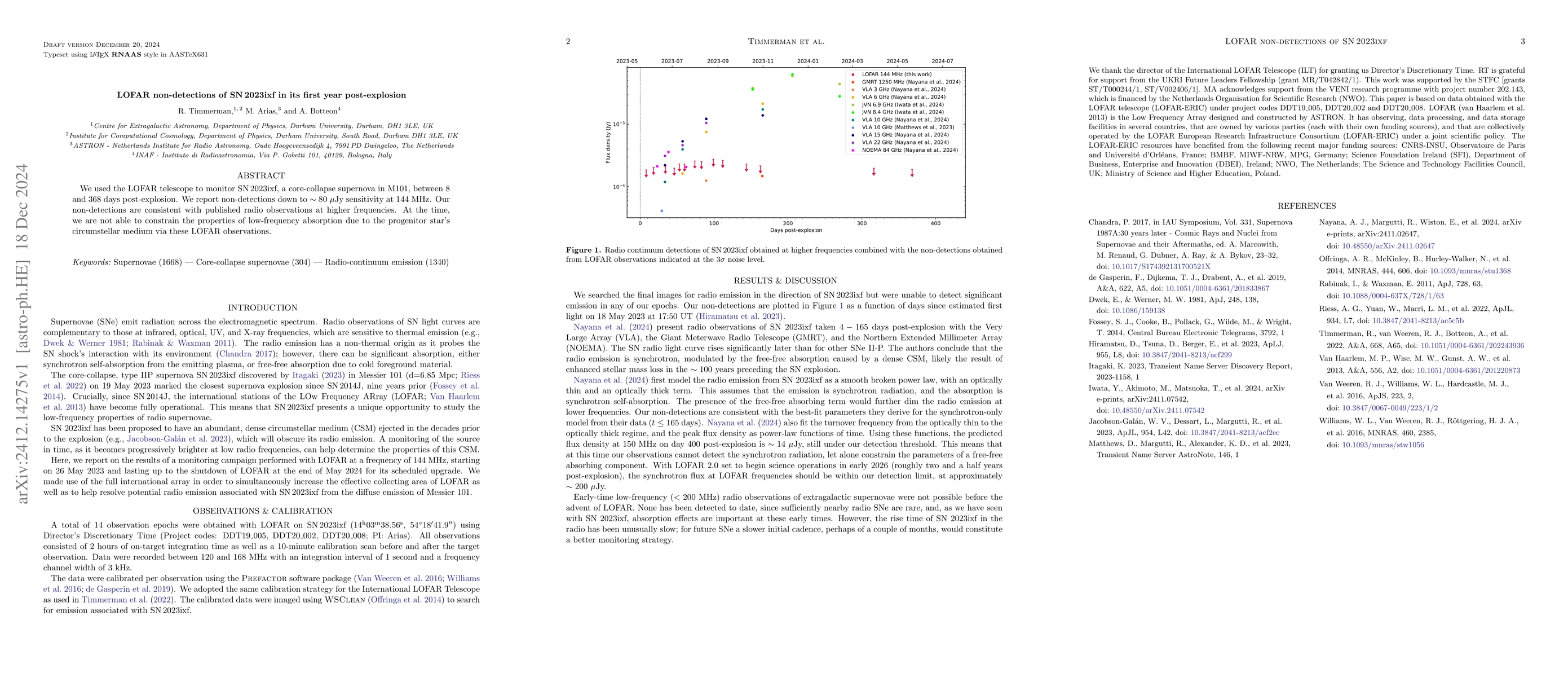 Thumbnail for LOFAR non-detections of SN 2023ixf in its first year post-explosion