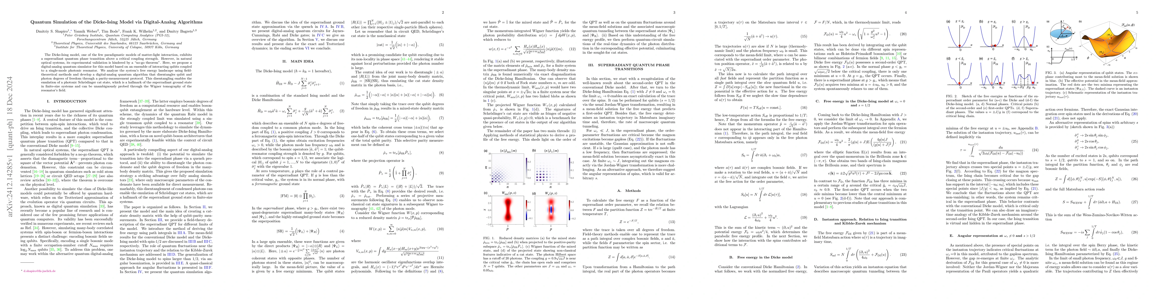 Thumbnail for Quantum Simulation of the Dicke-Ising Model via Digital-Analog
  Algorithms