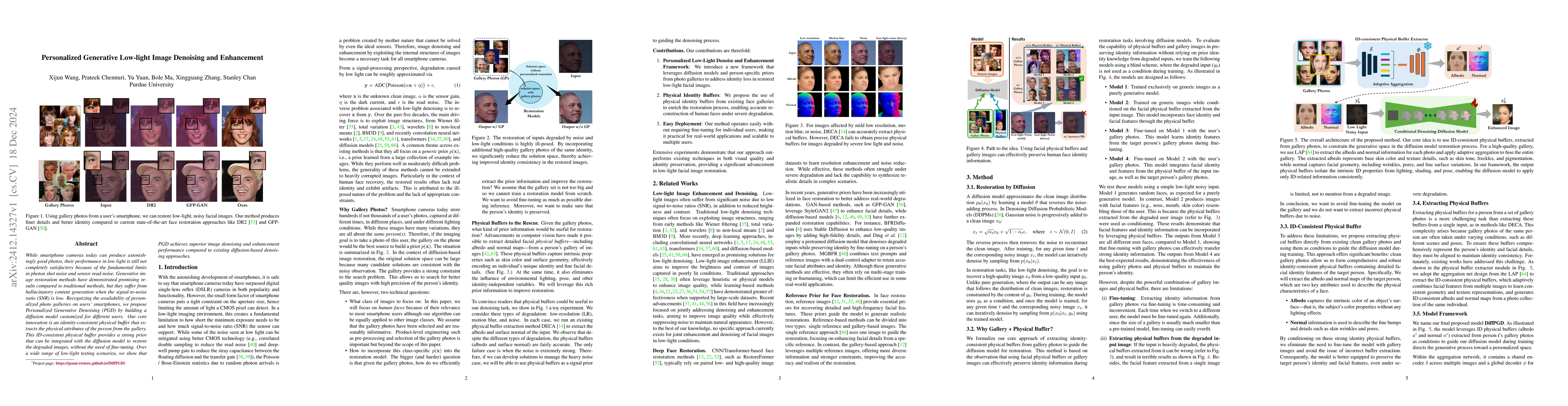 Thumbnail for Personalized Generative Low-light Image Denoising and Enhancement