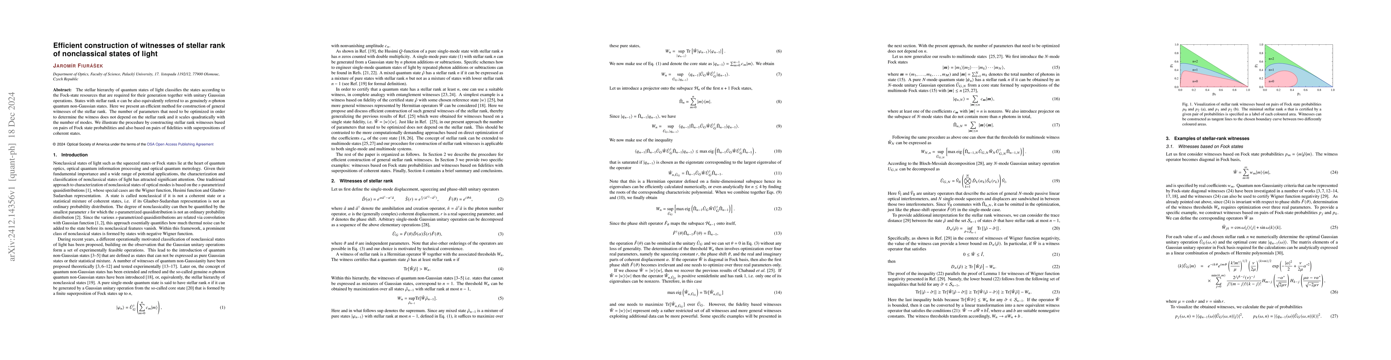 Thumbnail for Efficient construction of witnesses of stellar rank of nonclassical
  states of light