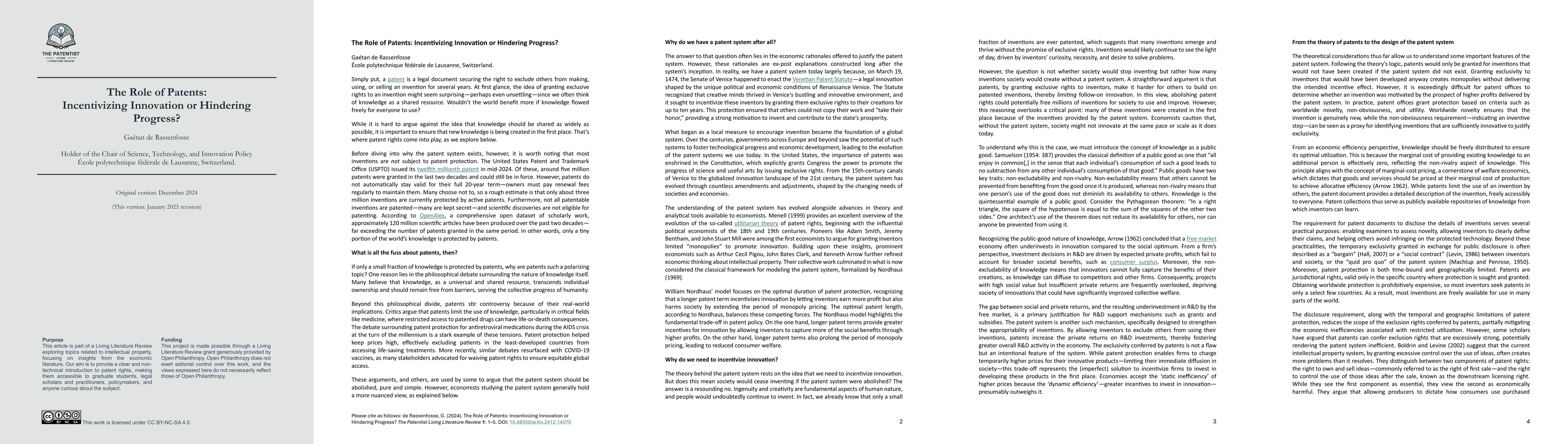 Thumbnail for The Role of Patents: Incentivizing Innovation or Hindering Progress?