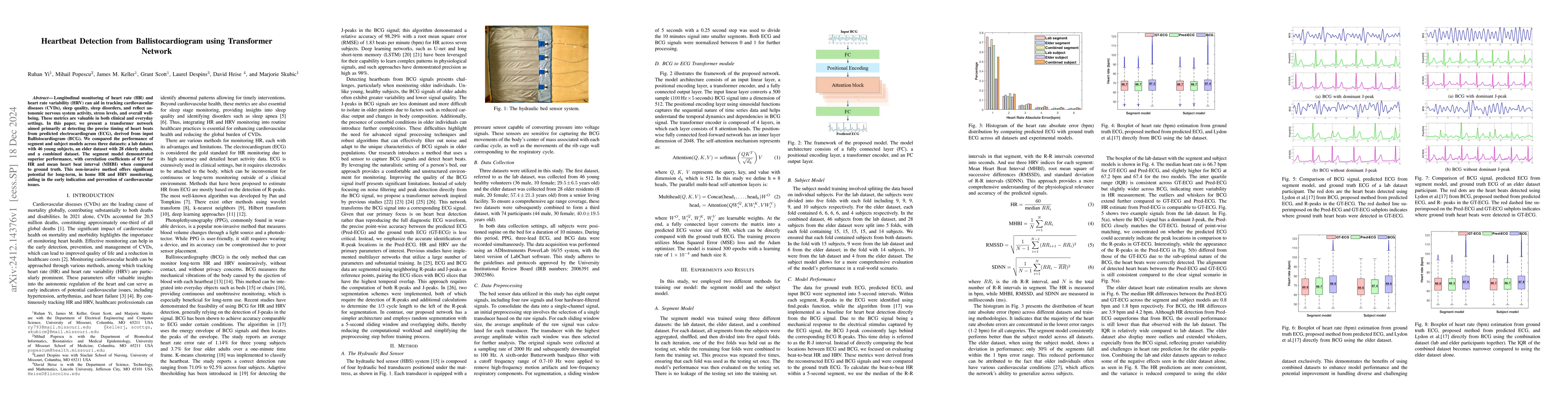 Thumbnail for Heartbeat Detection from Ballistocardiogram using Transformer Network