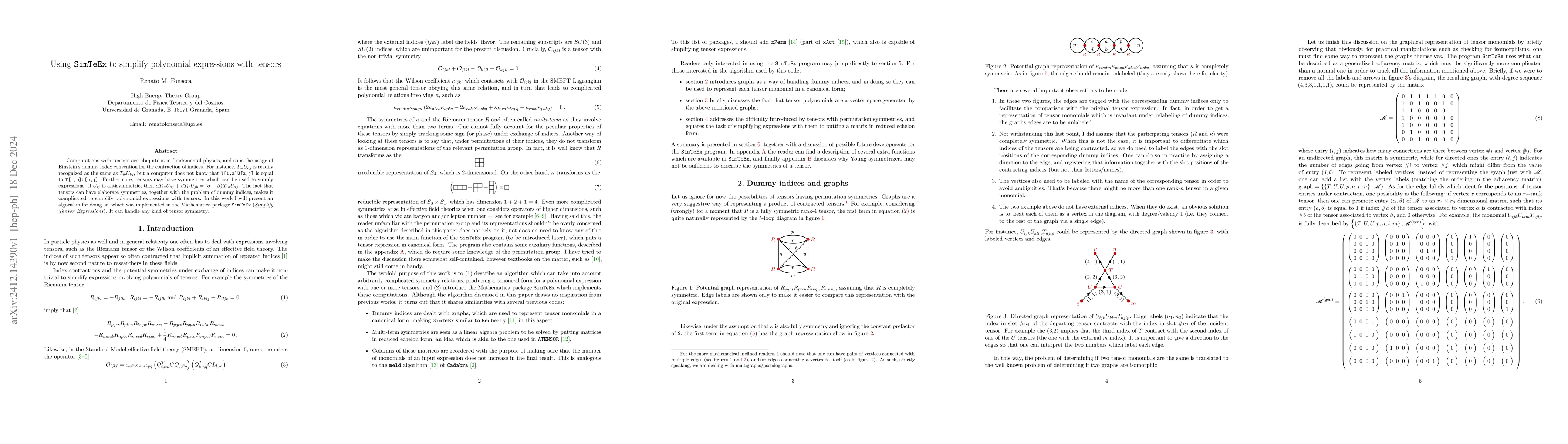 Thumbnail for Using SimTeEx to simplify polynomial expressions with tensors