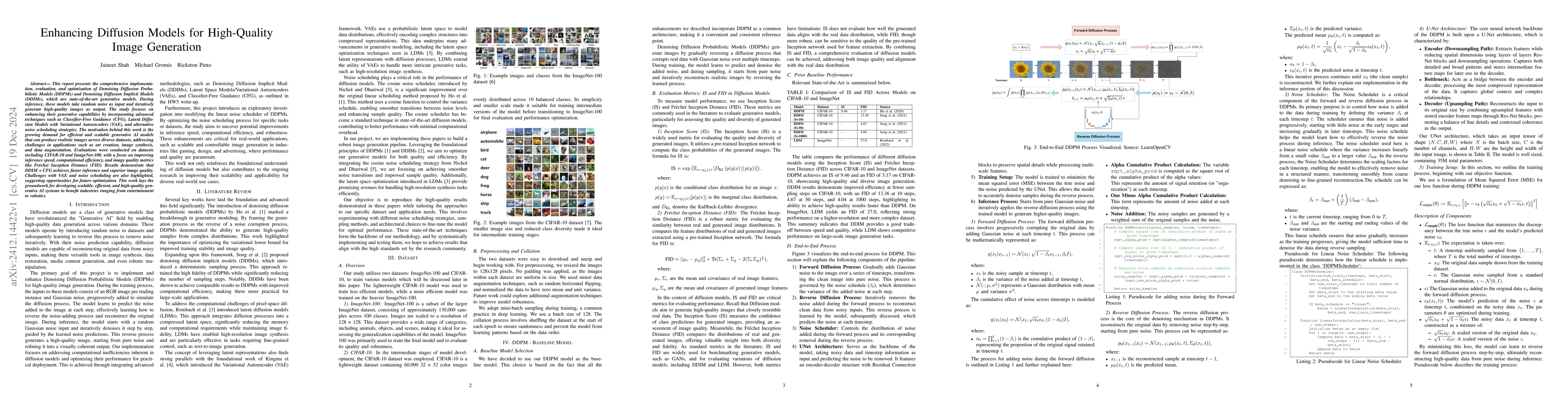Thumbnail for Enhancing Diffusion Models for High-Quality Image Generation